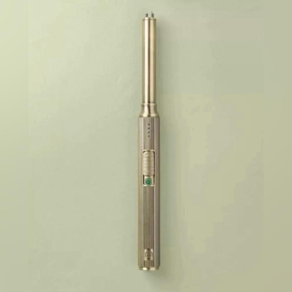 Hearth & Hand with Magnolia Ribbed Brass Battery Rechargeable Stick Light NEW